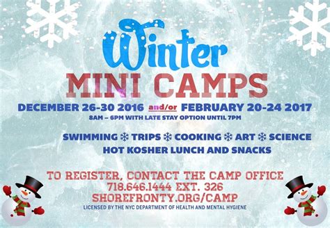 Winter Camps The Shorefront Ym Ywha