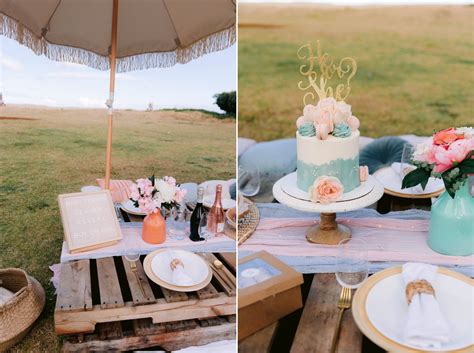 Gender Reveal With Luxury Picnic At Waialae Beach Park Oahu Maternity