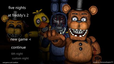 Ive Finished The Menu Fnaf 2 Remake By Themanwithaplan777 Game Jolt