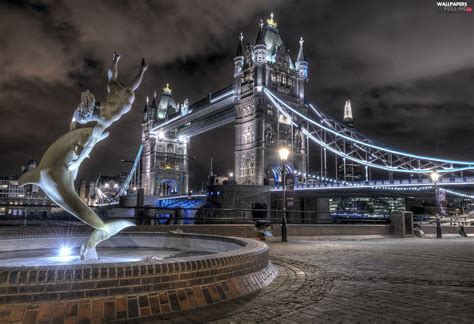 England London Tower Bridge City At Night Full Hd Wallpapers