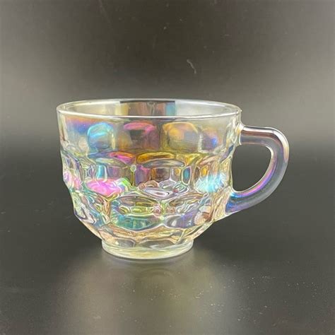 Federal Glass Dining Vintage Yorktown Colonial Iridescent Punch Cup By Federal Glass Poshmark