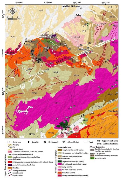 Geological Map Of The Study Area Extracted From The Geological Map