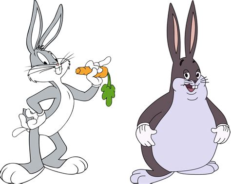 Thin Bugs Bunny And Big Chungus Meme Template Rmemetemplatesofficial