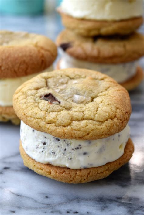Rachel Phipps Recipe Easy Ice Cream Chocolate Chip Cookie Sandwiches