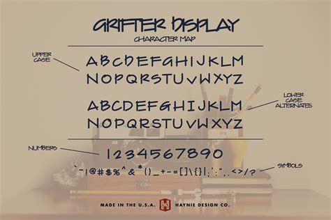 Grifter Architect Blueprint Handwriting Font 18103 Handwritten