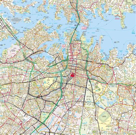 Sydney Road Map Road Map Of Sydney Australia
