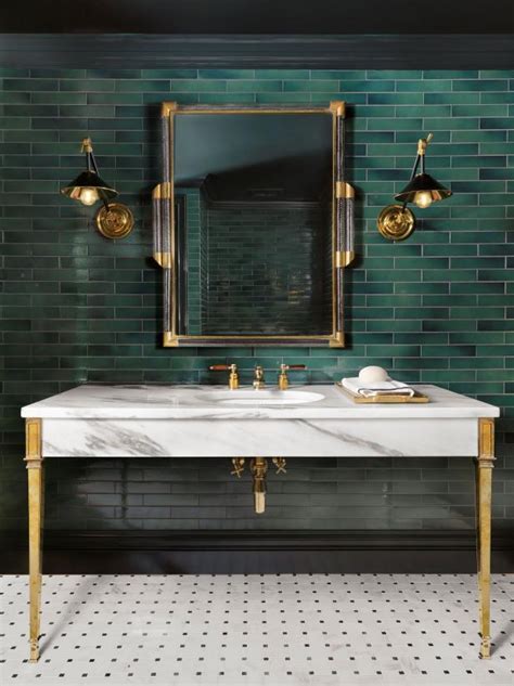 Our Fave Bathroom Tile Design Ideas Green Tile Bathroom Bathroom