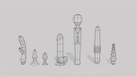 3d Model Sex Toys Pack Vr Ar Low Poly Cgtrader