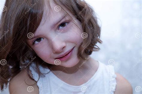 Beautiful Girl Of Six Years Stock Photo Image Of Happy Year 134609116