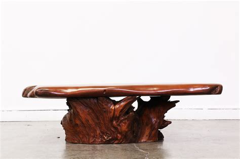 We needed a new coffee table and i also wanted to build something that would showcase the new wood whisperer thread taps, so a simple live edge slab coffee table with metal legs fit the bill nicely. Vintage Live Edge Drift Wood Slab Coffee Table | Vintage ...