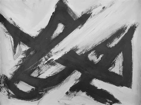 Original Abstract Expressionism Black And White Abstract Etsy