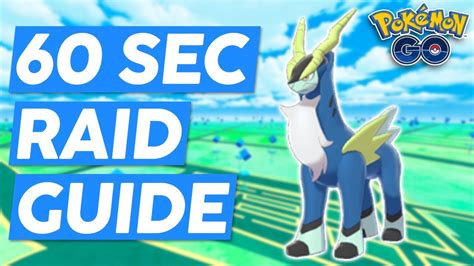 60 Second Cobalion Raid Guide Pokémon Go Youtube