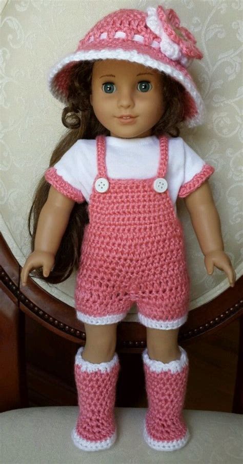 This doll vest and pants set is sure to be a hit with any doll lover. NEW 728 FREE 18 INCH DOLL PATTERNS TO CROCHET | doll pattern