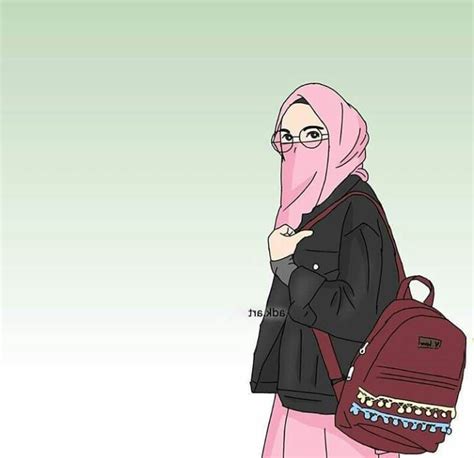 Inspirasi Muslimah Kartun Bercadar Kvdd Gambar Kartun Muslimah Bercadar