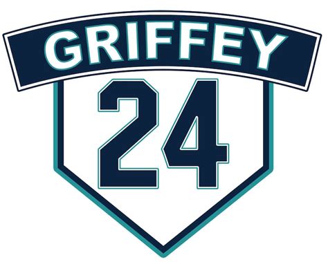 Ken Griffey Jr Retired Number Sticker Seattle 24 Etsy