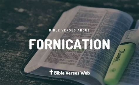 30 Bible Verses About Fornication King James Version