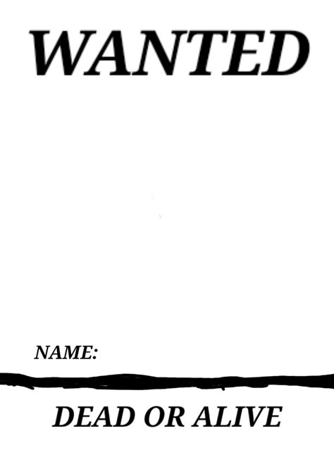 Wanted Poster Template By Gavin53zan On Deviantart