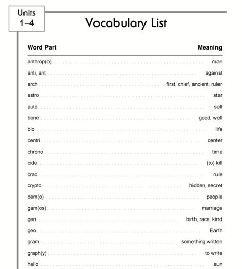 Mastering Vocabulary Workbook For Grades 5 And Up Edgeucating