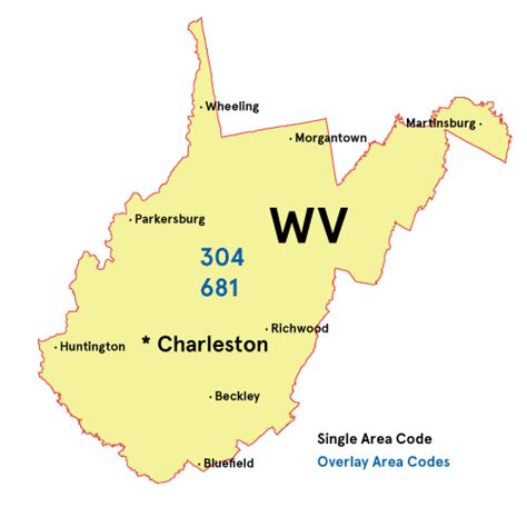 West Virginia Area Code Map Draw A Topographic Map