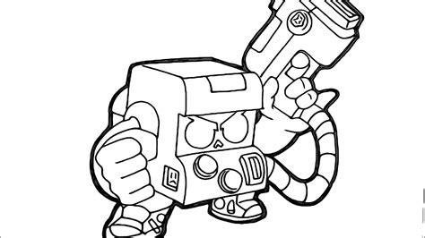 Brawl Stars Coloring Pages Virus 8 Bit Coloring And Drawing