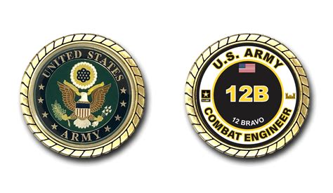 Us Army 12b Combat Engineer Mos Challenge Coin Us Army Corps Of