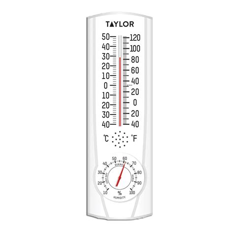 Indooroutdoor Tube Thermometer With Hygrometer Taylor Usa