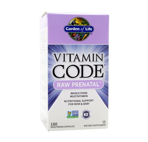 Vitamin Code Raw Prenatal 180 Capsules Garden Of Life