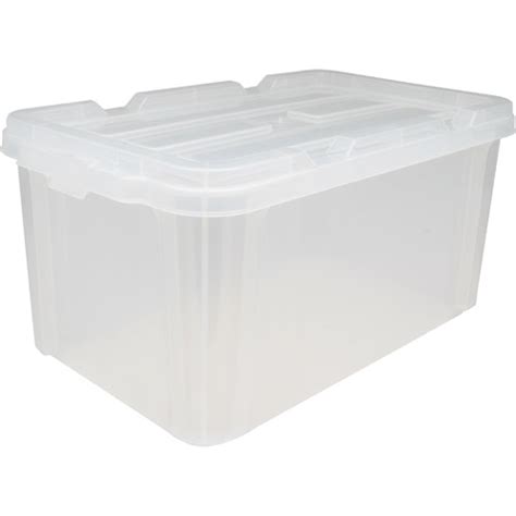 Extra Large Stacking Storage Box Clear In Plastic Storage Boxes
