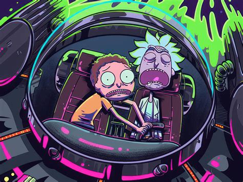 1600x1200 Rick And Morty Out Of Control 4k Wallpaper1600x1200
