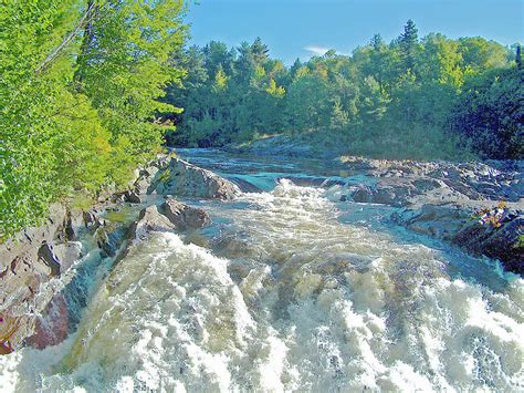 Waterfalls In Chutes Provincial Park In Masey Ontario Canada
