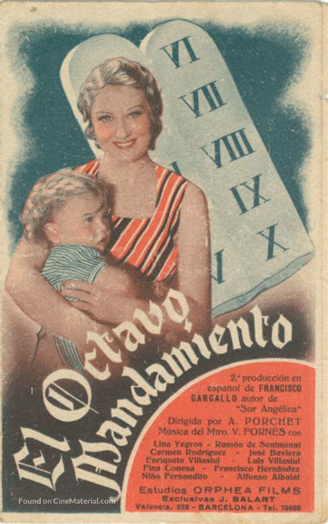 Octavo Mandamiento El 1935 Spanish Movie Poster