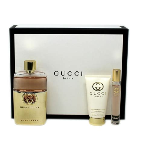 Gucci Guilty Pour Femme 3 Peice T Set Eau De Parfum Spray 90 Ml3 Fl