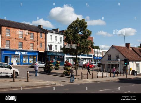 Market Hill Buckingham Buckinghamshire England Uk Stock Photo Alamy