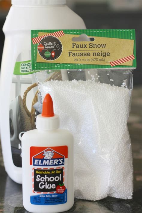 Fake Snow Slime Recipe For Winter Science Activities