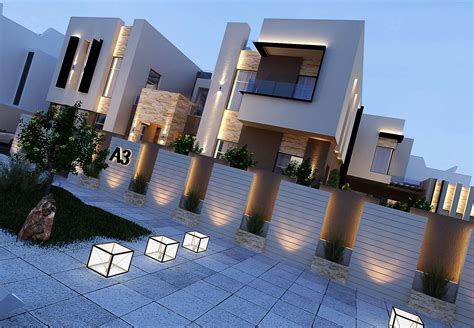 Villa In Dubai On Behance House Gate Design Facade Architecture