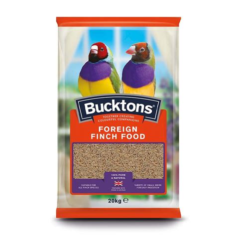 Bucktons High Quality Bird Foodseed Foreign Finch 20kg Direct4pet