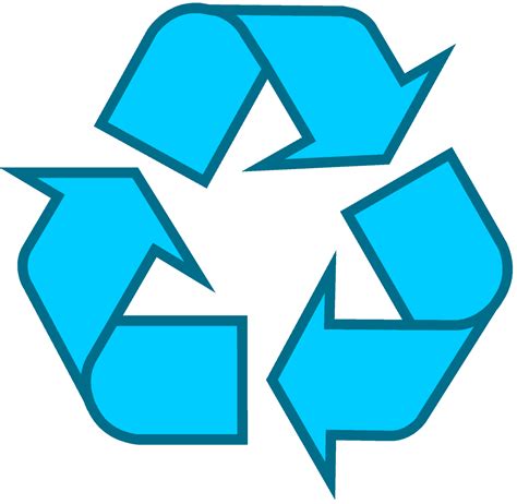 Recycling Symbol Blue Png Image With Transparent Background Toppng My