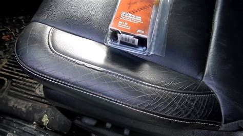 Leather interiors are stubborn about. Leather Seat Repair (3M leather and Vinyl repair kit ...