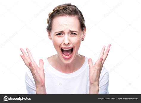 Attractive Screaming Woman Stock Photo DmitryPoch 166935472