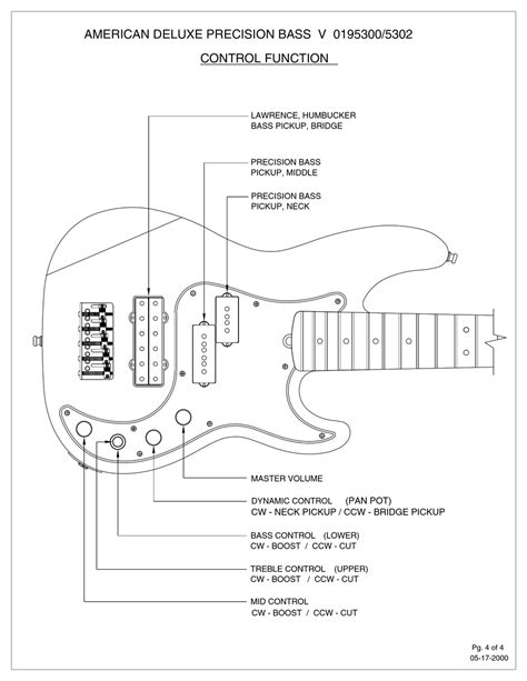 Fender American Standard Precision Bass Wiring Diagram Wiring Diagram