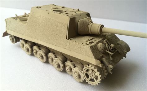 Scale Jagdtiger The Tank Has Received An Airbrush Coat Of A