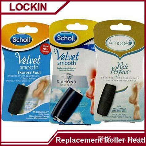 Scholl Velvet Smooth Replacement Roller Heads Pink Soft Amope Express