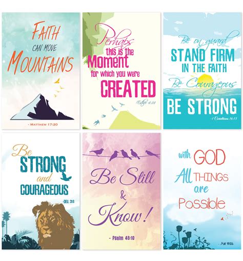 Inspirational Bible Verse Greeting Cards By Cavepop Hand Etsy