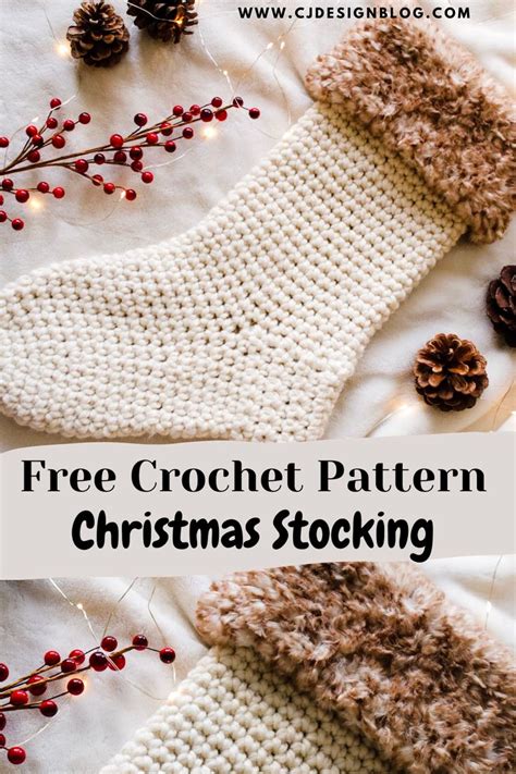 FREE EASY CROCHET CHRISTMAS STOCKING Crochet Christmas Stocking Crochet Christmas Stocking