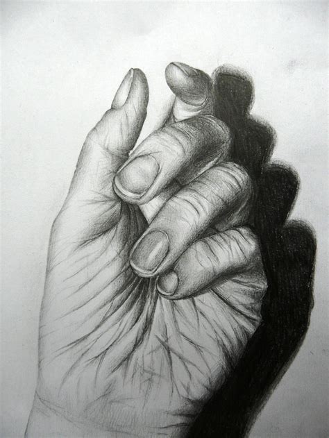 Tonal Drawing Of My Hand By Anitapatterson On Deviantart