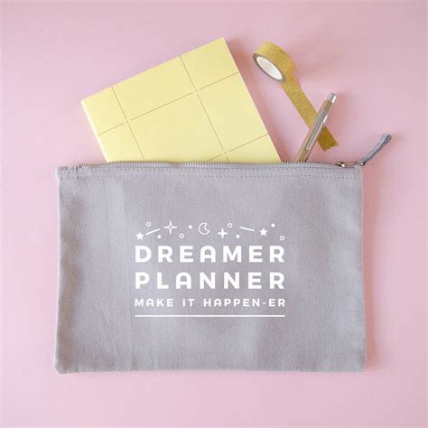 Dreamer And Planner Project Pouch By Joanne Hawker