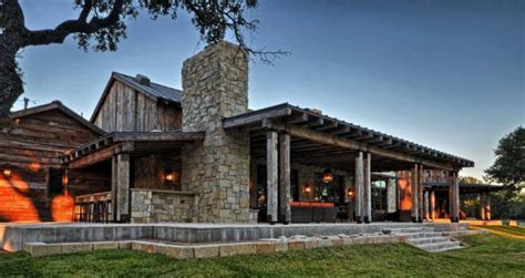 Modern Rustic Barn Style Retreat In Texas Hill Country Rustic House