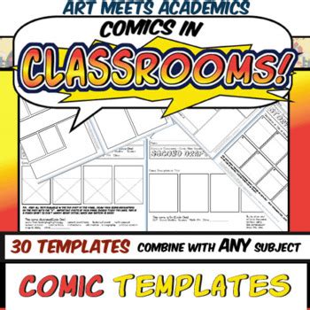 A downloadable graphic novel page template for a quick start. 30 Comic Book and Comic Strip Templates! Graphic Novels! Visual Notes!