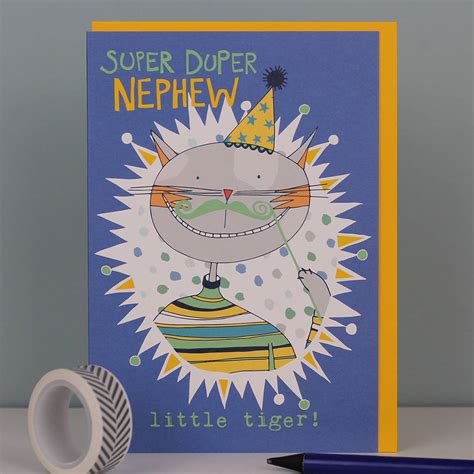 Free birthday cards for nephew. Birthday Card For Your Nephew By Molly Mae | notonthehighstreet.com