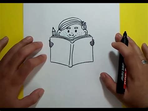 Cuando un niño está sufriendo alguna situación de. Como dibujar a un niño leyendo paso a paso 2 | How to draw ...